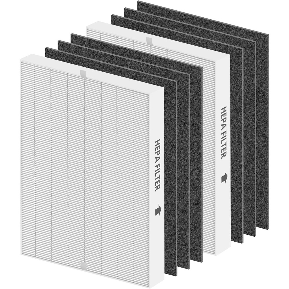 Airmega AP-1512HH & 200M Replacement Filter Kit – 2 HEPA + 6 Carbon‎ Pre-Filters